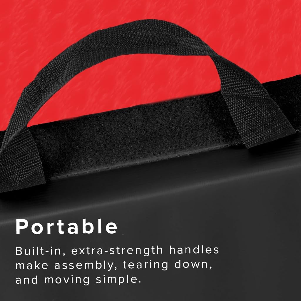 We Sell Mats - 4 ft x 8 ft x 2 in Premium Personal Fitness & Exercise Mat for Home Workout - Lightweight and Folds for Carrying – All Purpose Home Gym Mat – Thick Mat for Yoga, Pilates, Stretches