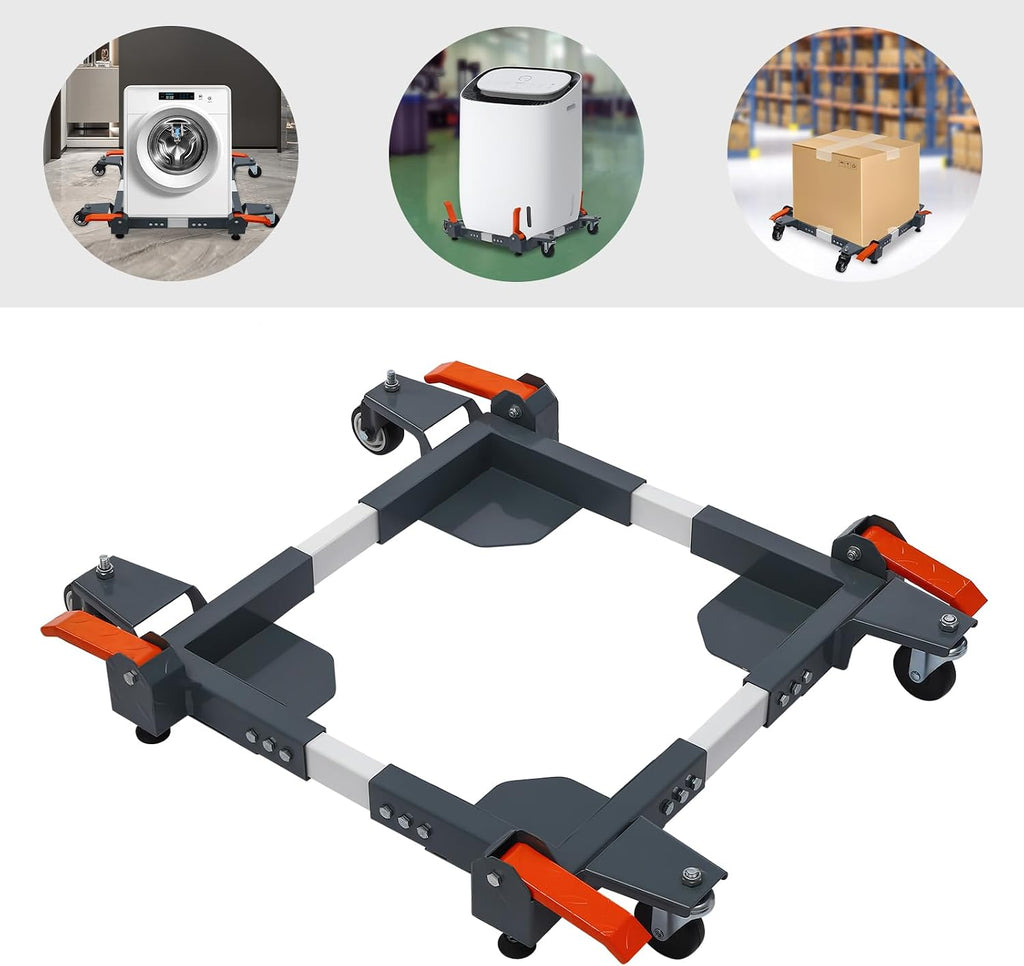 Universal Mobile Base, 1500 lbs Heavy Duty Adjustable Mobile Base for Small Mechanical Equipment