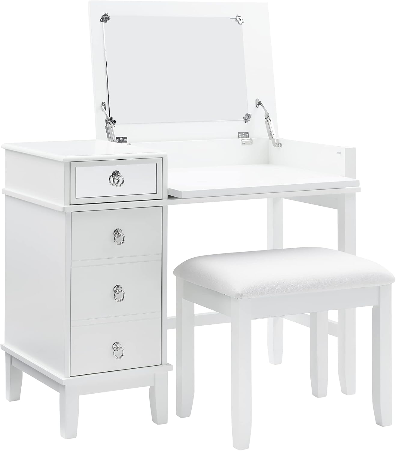 Linon Vanity Set, White