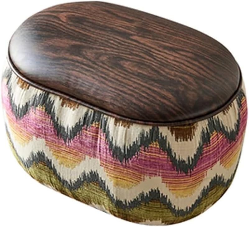 Footstool Entrance Shoe Bench Modern Oval Small Bench Makeup Vanity Stool for Living Room, Bedroom,Hallway Creative Stool Lounge