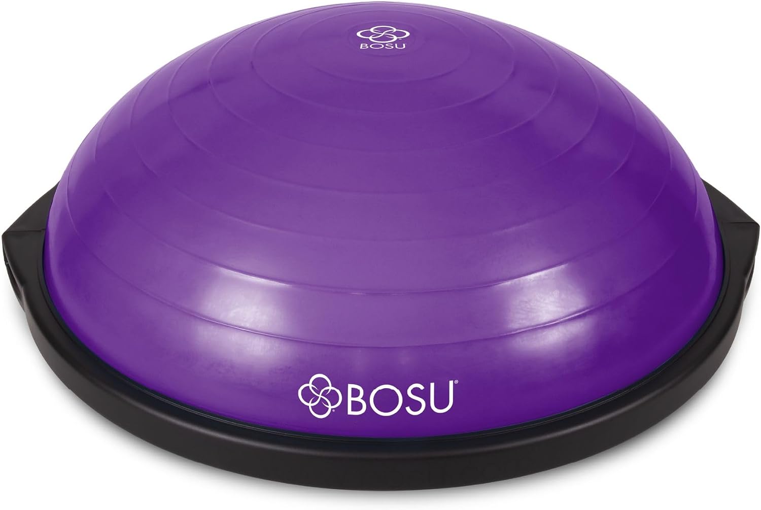Bosu Balance Ball Exercise Trainer, Home Gym Equipment w/Guided Workouts & Pump, 26' Inflatable Fitness Platform for Strength Training, Standing, Balancing, and Core Workout