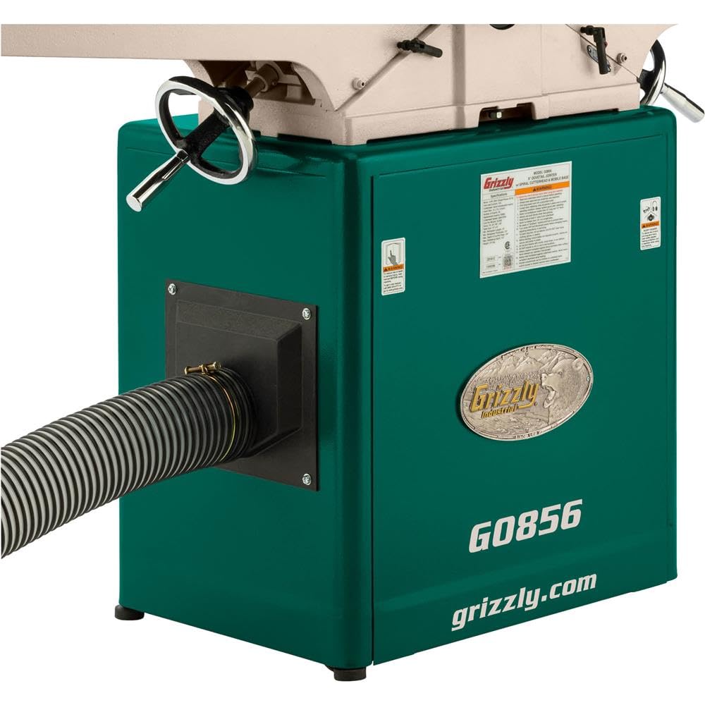 Grizzly Industrial G0856-8' x 72' Jointer w/Helical Cutterhead & Mobile Base