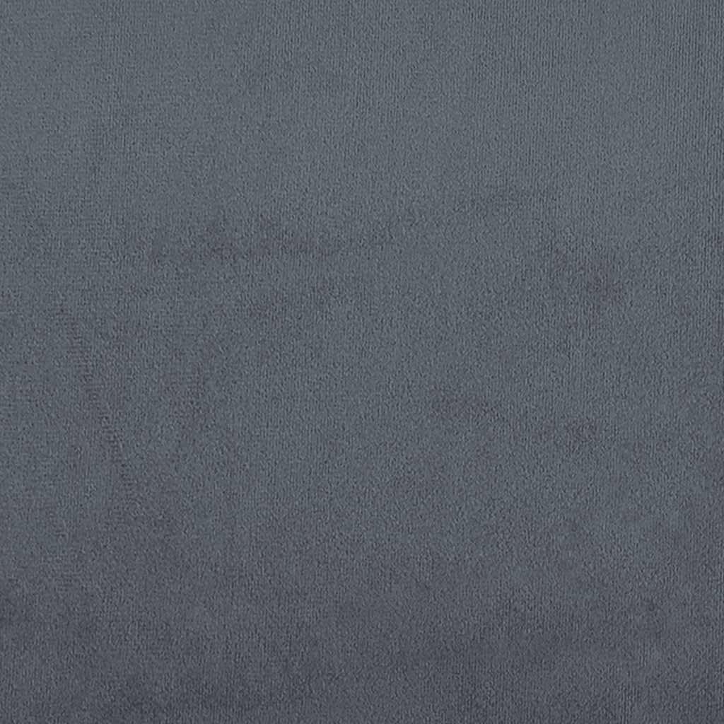 Dark Grey Velvet Full Size Bed Frame with Durable Engineered Wood Support, Modern Upholstered Sleek Design for Bedroom Decor, Soft Plush Comfort and Easy Maintenance Matte