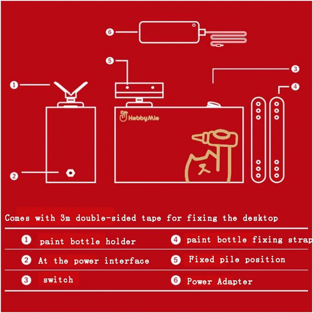 Model Paint Nail Polish Electric Vibrator, Vibrator Even Tool Nail Art Tattoo Ink Mixer AC 100-240V,DIY Tools