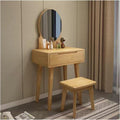 Makeup Desk，Dressing Table Set，Cabinets Vanity Table for Storing Items，with Mirror and Drawers Vanity Table Makeup Desk，Convient Pour La Chambre Et Le Salon.(Wood,Ordinary_60CM)