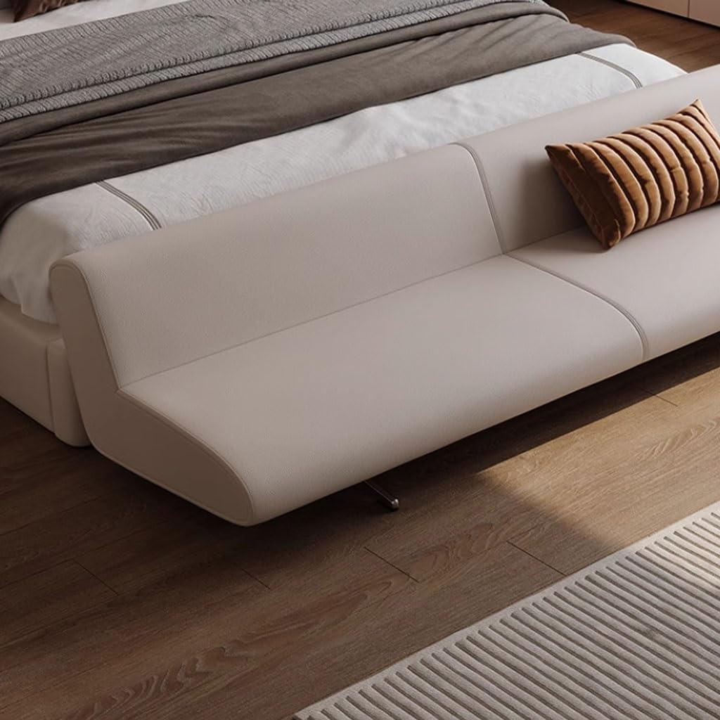Bedroom End of Bed Bench Italian Light Luxury Bedroom Bedside Stool Sofa Home Stylish Simple Shoe Bench Ottoman Foot Rest Couch Long Bench(A,150X55X50CM)