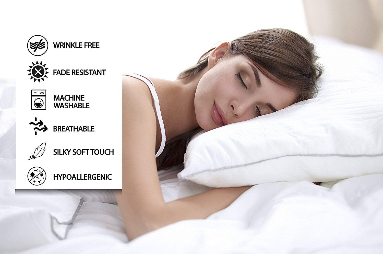 4 Piece Sheet Set- Cotton 1000 Thread Count - Luxury Bedding Set Fits Up to 15 Inches Deep Pocket - 4 Piece Sheet Set (Full Size, Taupe)