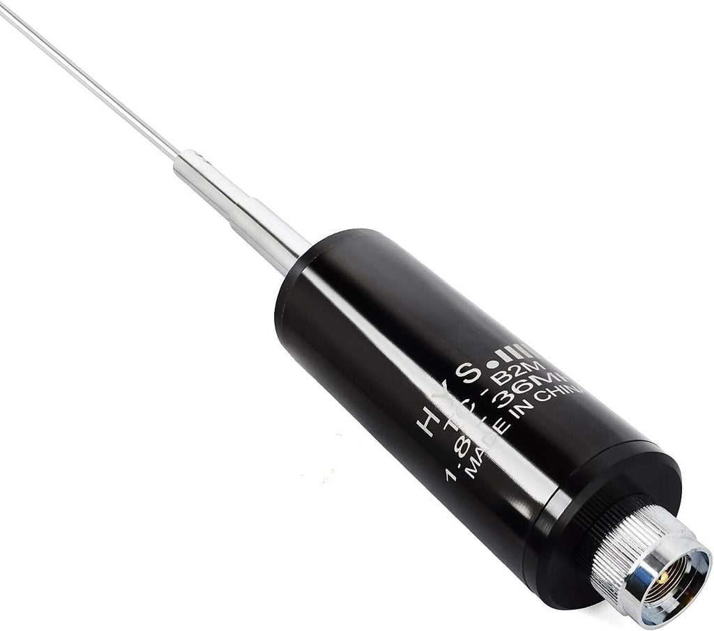 TC-B2M 1.8-36Mhz (160meter to 8meter) 50.7inch 120W Stainless Steel CB Mobile Base Antenna with PL259(UHF-Male) Connector for Yaesu Motorola Midland Icom Ham Mobile Radio Transceiver