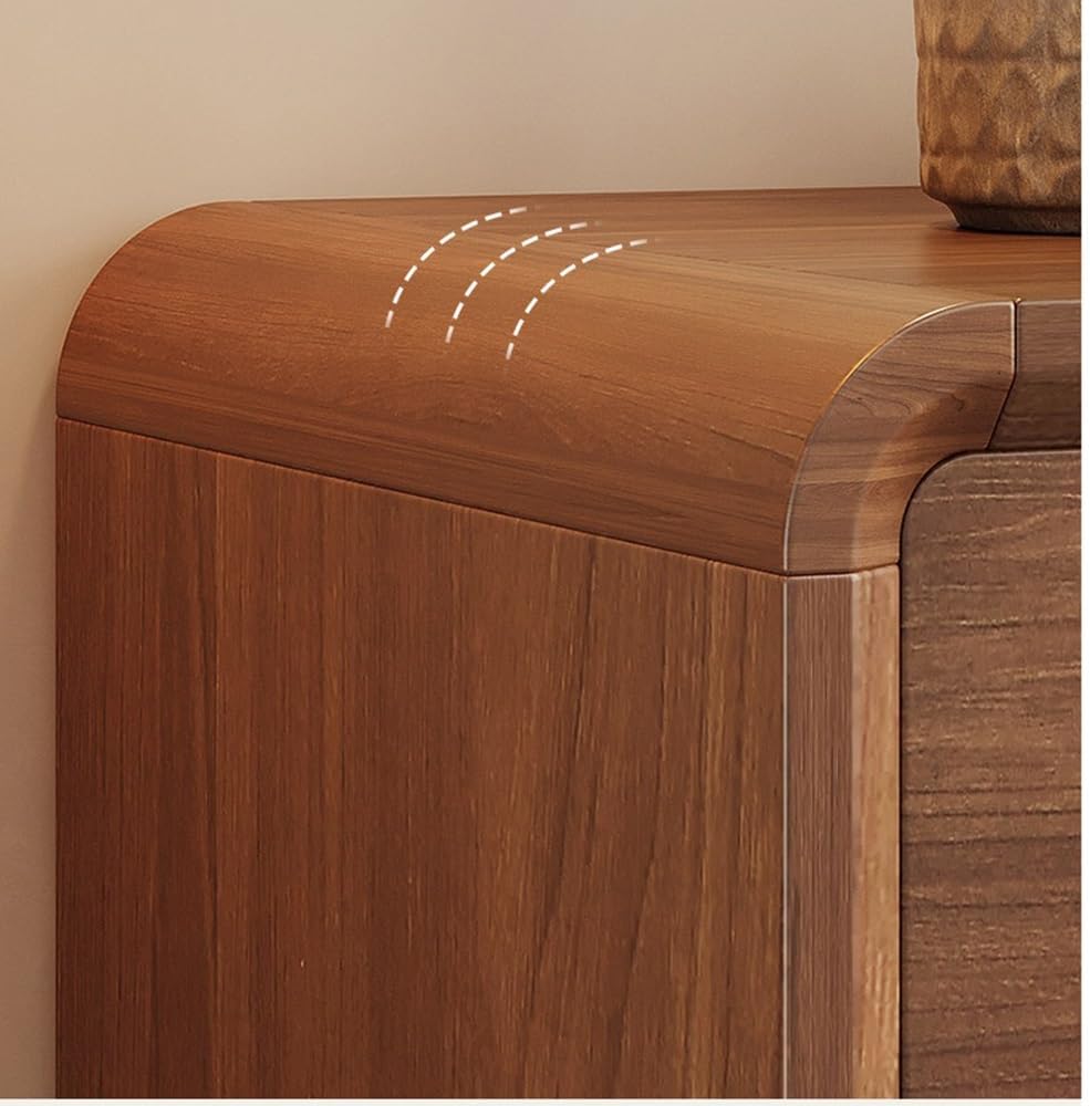 Dressing Table Solid Wood Vanity Dresser Beautifully Designed for Half-Corner Elegance and Roomy Storage Cabinet
