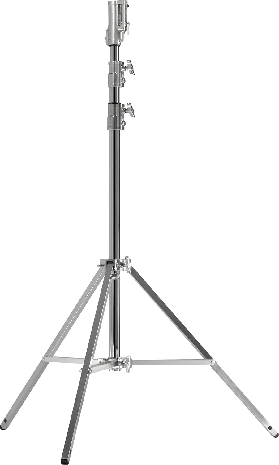 Kupo Master Cine Stand with Triple Function Universal Head, Heavy Duty Steel Construction, Leveling Leg for Uneven Terrain, 11.5' Max Height, High Load Support up to 88.2lbs, Silver (KS500112)