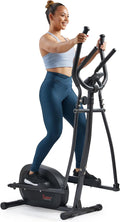 Sunny Health & Fitness Smart Upright Elliptical w/Pulse Sensor Built-in, Indoor Full-Body Cross-Training & Cardio Exercise Machine for Home, Free SunnyFit App Connection