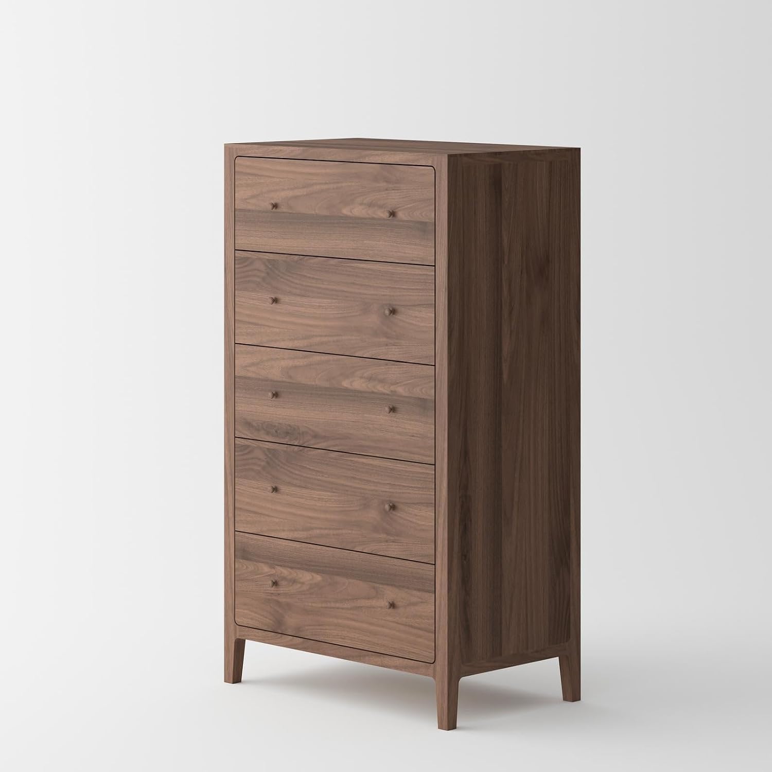 Mid Century Isabella Bedroom Set - Solid Black Walnut