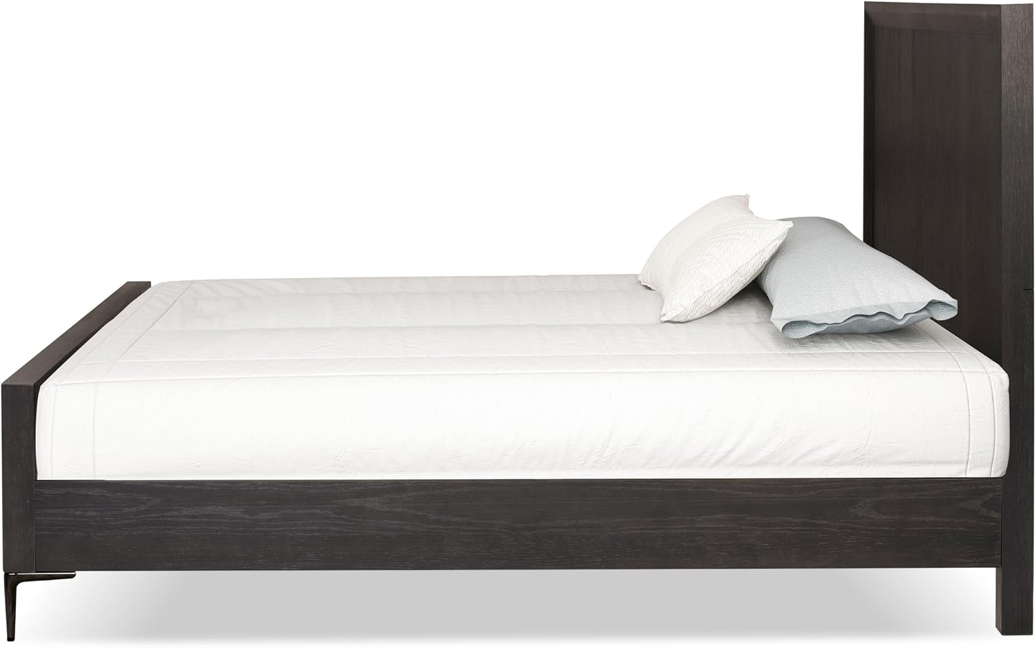 Furniture of America Glint Modern 3-Piece Solid Wood Bedroom Collection with King Bed Frame and USB Charger Nightstands Set of 2, for Home, Guest Room, Box Spring Needed, Espresso