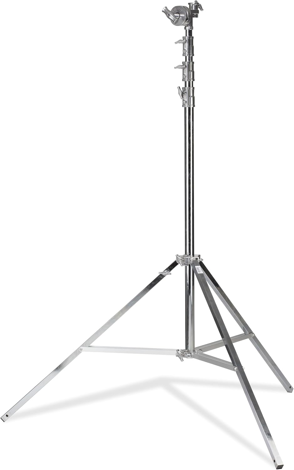 Kupo Wide Base High Overhead Stand with Combination Head, 20.7' Max Height, Supports 88.2lbs, Wide Footprint with Leveling Legs, Steel Construction (KS600812)