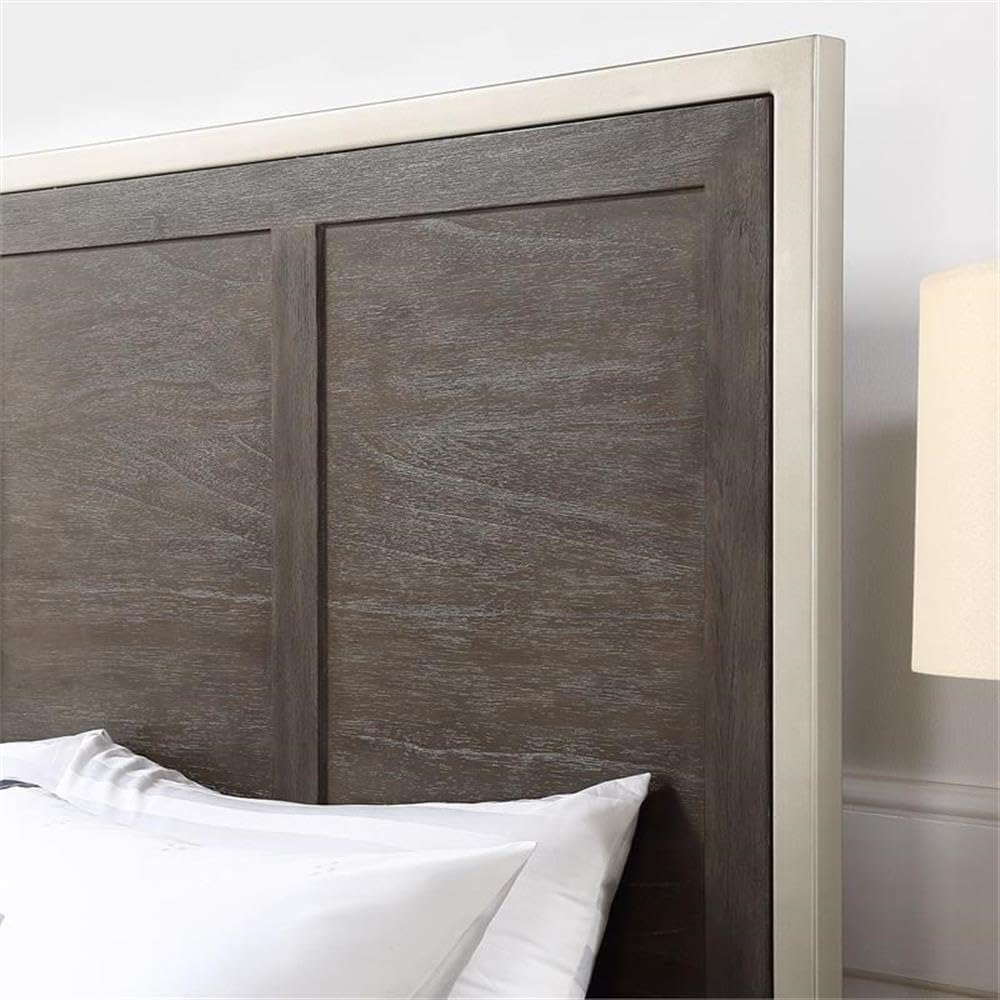 Steve Silver Broomfield Walnut King Engineered Wood 6-Piece Bedroom Set