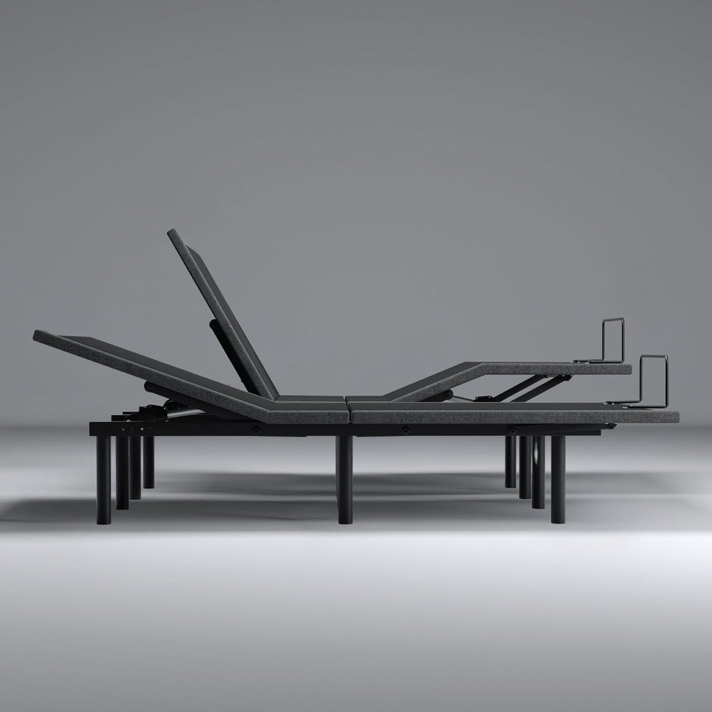 iDealBed 2i Custom Adjustable Bed Base - Advanced Head & Foot Elevation, Wireless Remote with Memory, Zero Clearance, Easy Setup (Split King)