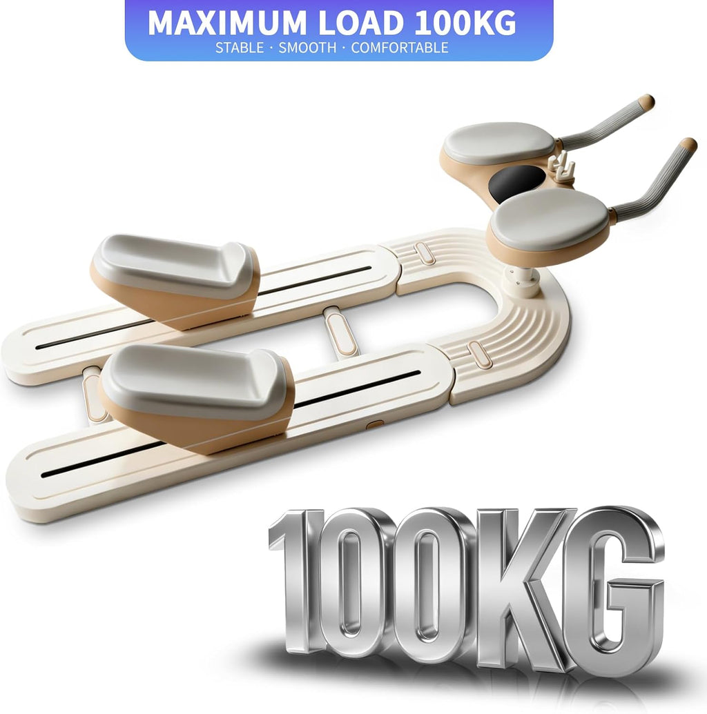 Spine Twist and Stretch Trainer, Detachable Back Stretcher Machine, Adjustable Exercise Equipment for Lower Back Pain Relief, Spine Decompression, Leg Stretching & Core Activation