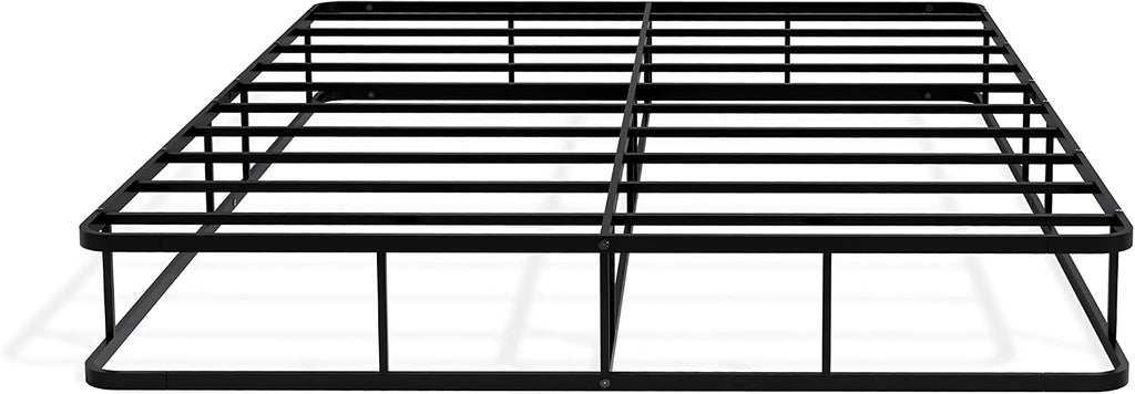 East West Furniture Dothan Traditional Metal Queen Bed Frame in Black
