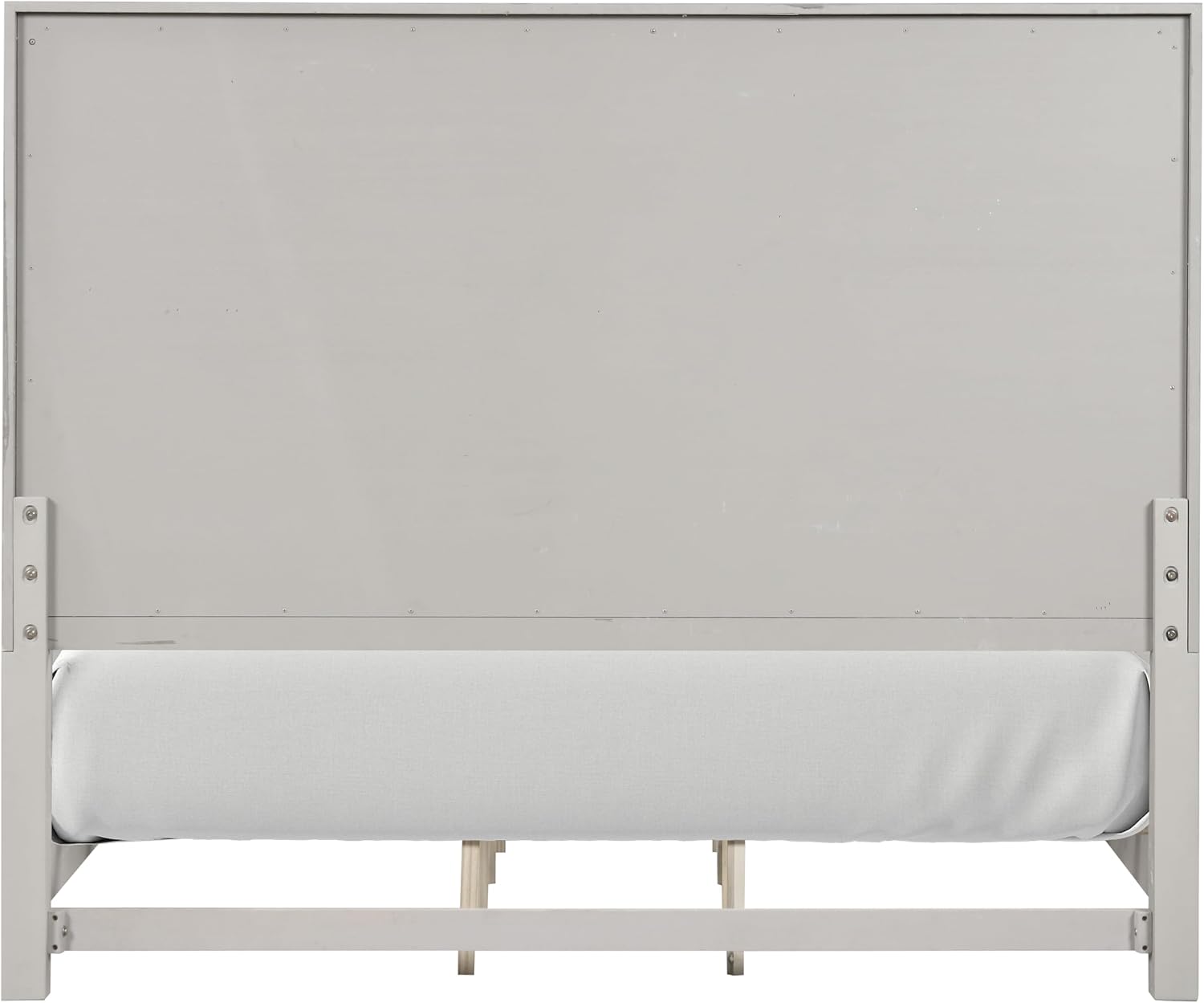 Furniture of America Narella Modern Wood 3-Piece Bedroom Set with Sunburst Pattern, Nickel Brushed Wire Hardware, Felt-Lined Top Drawers, Bracketed Feet, Box Spring Needed, Queen, Light Gray