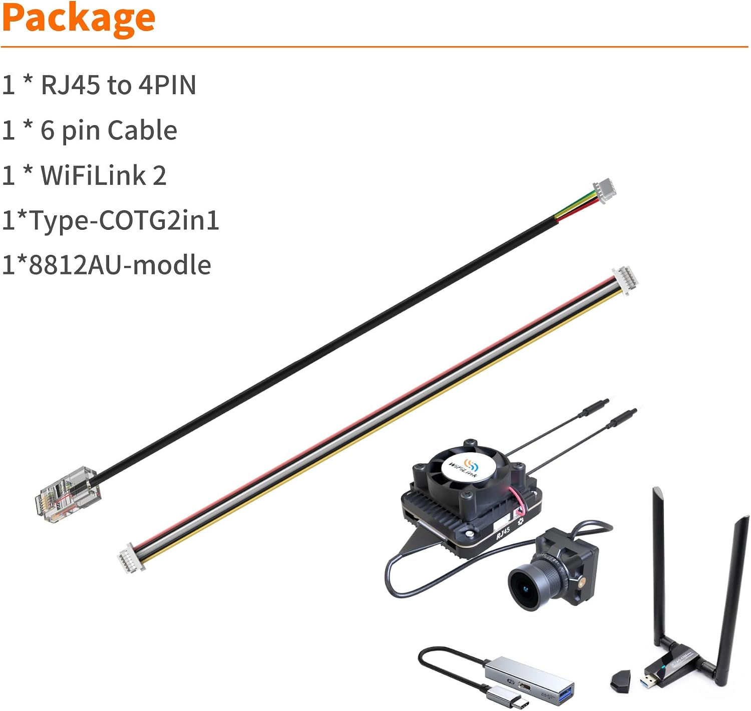 RunCam WiFiLink2 Digital 1080P60FPS HD FPV Camera System with Micro FPV Camera & VTX Transmitter Module for FPV Monitor on Mobile Devices Fixed Wing RC Car RC Hobbies（Based On OpenIPC）