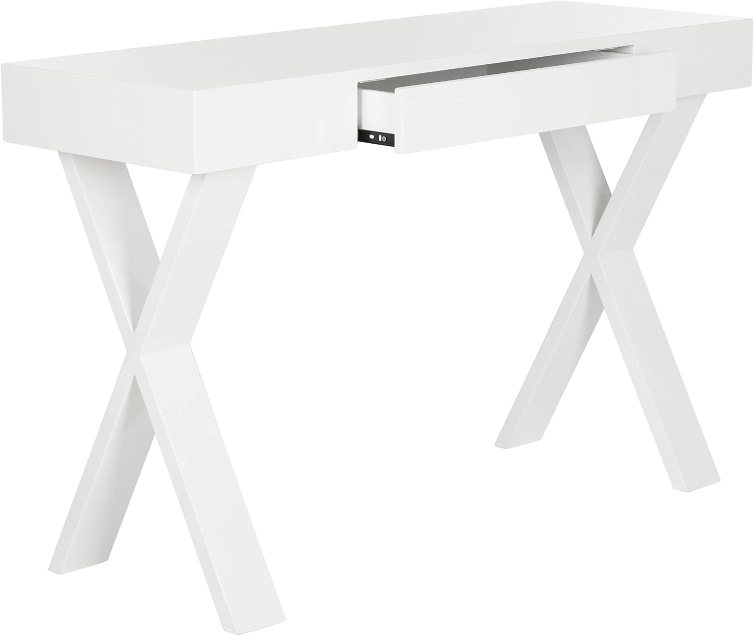 Safavieh Home Collection Alessia White Lacquer 1-Drawer Vanity Desk