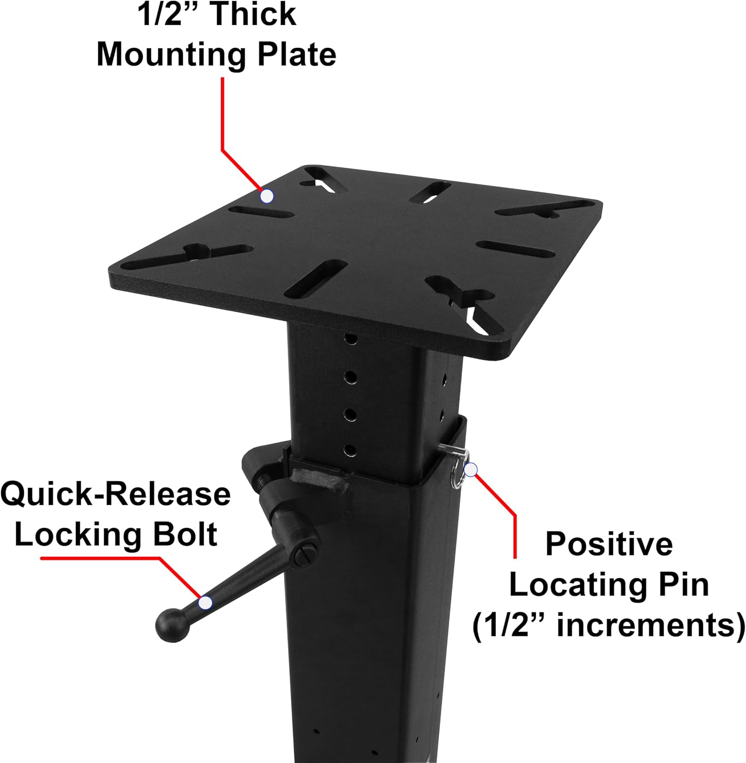 Trick-Tools Versa-Mount Adjustable Height Mobile Vise and Grinder Floor Stand, Made in the USA