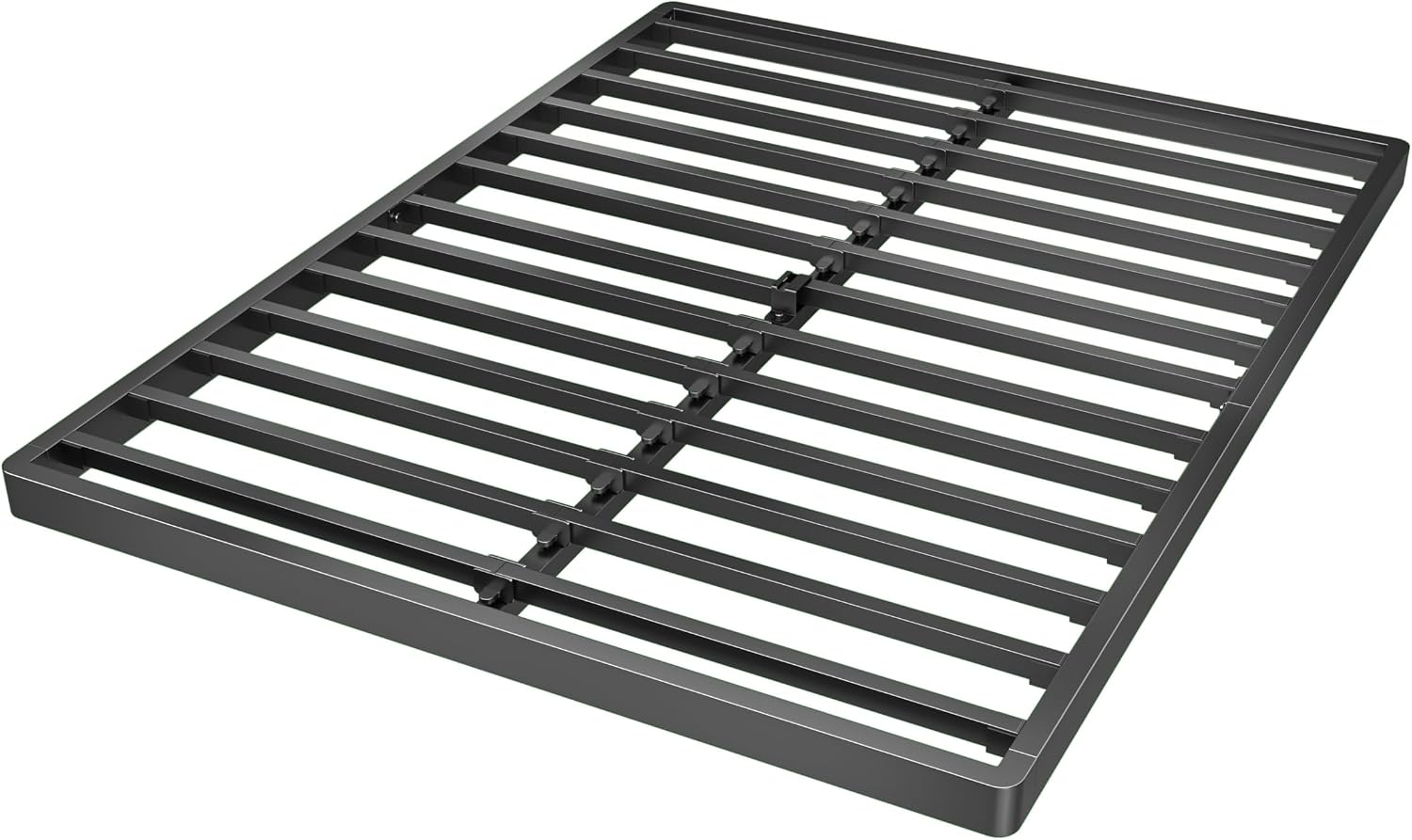 Superay 2 Inch Full Box Spring Low Profile, Heavy Duty Metal Box Spring Bed Base, Bunkie Board Bed Slat Replacement, Mattress Foundation, Easy Assembly, Noise Free
