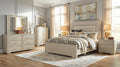 First of a Kind Celine Modern 4 Piece Queen Bedroom Set with Warm Wood Finish Clean Contemporary Design Coordinated Furniture Collection