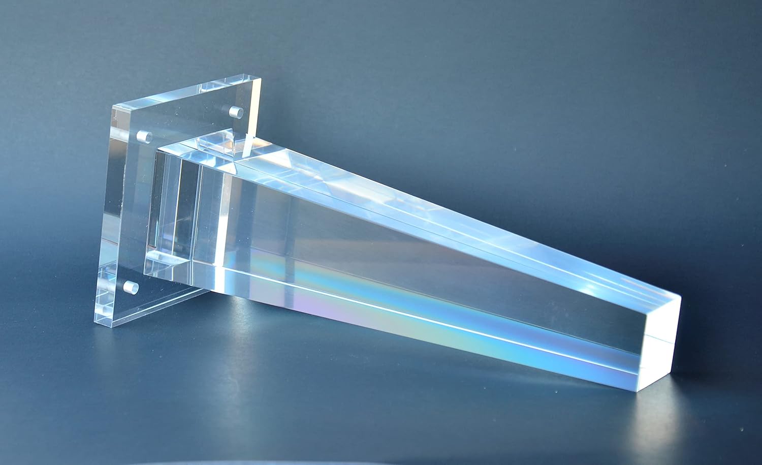 12' H Tapered Acrylic Lucite Square Furniture Legs for Sofa, Cabinet, ET Center Vanity, 4PC Set
