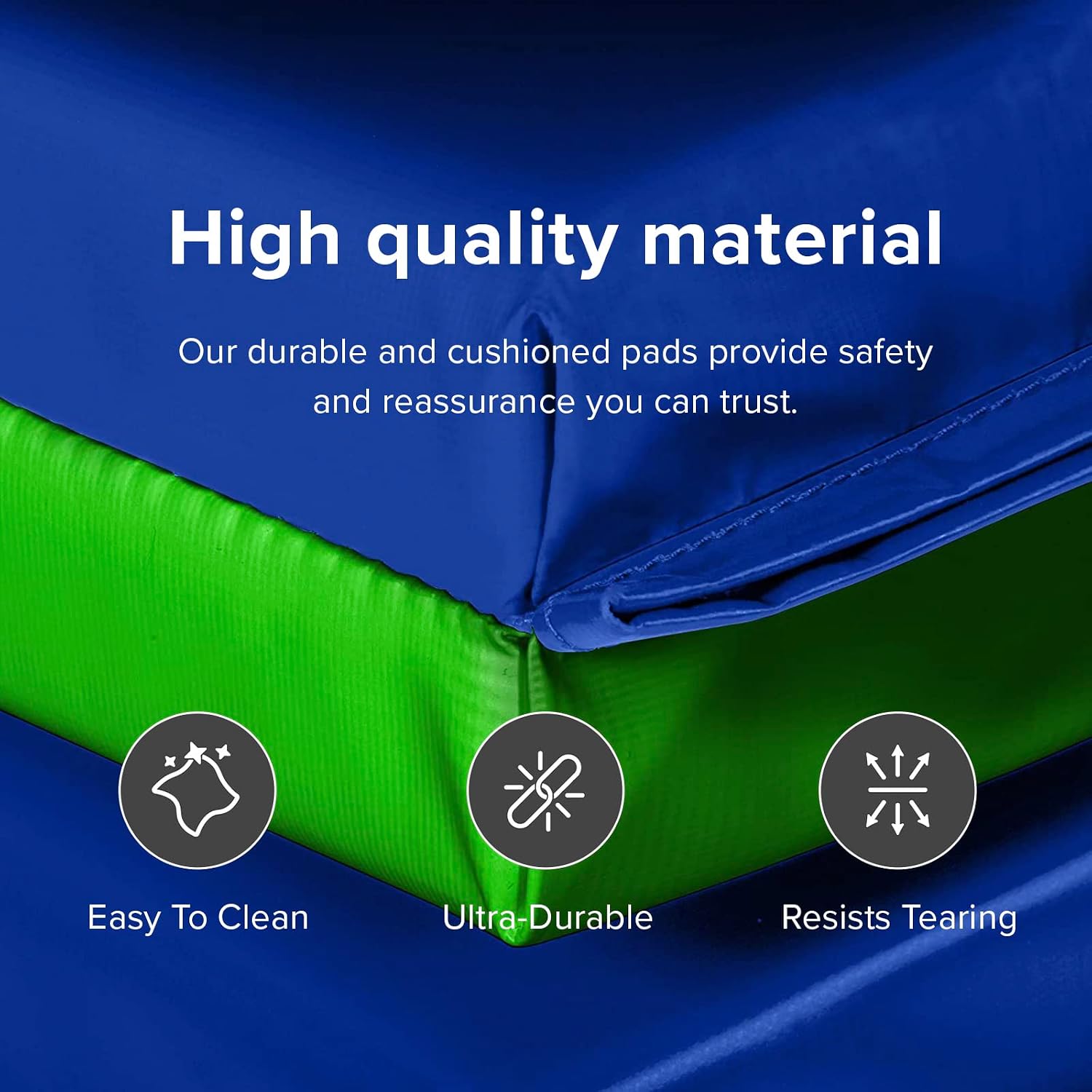 We Sell Mats - 4 ft x 8 ft x 2 in Premium Personal Fitness & Exercise Mat for Home Workout - Lightweight and Folds for Carrying – All Purpose Home Gym Mat – Thick Mat for Yoga, Pilates, Stretches