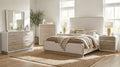 First of a Kind Dior Two Tone Luxury 4 Piece King Bedroom Set with Upholstered Tufted Headboard Modern Glam Design Coordinated Furniture Collection