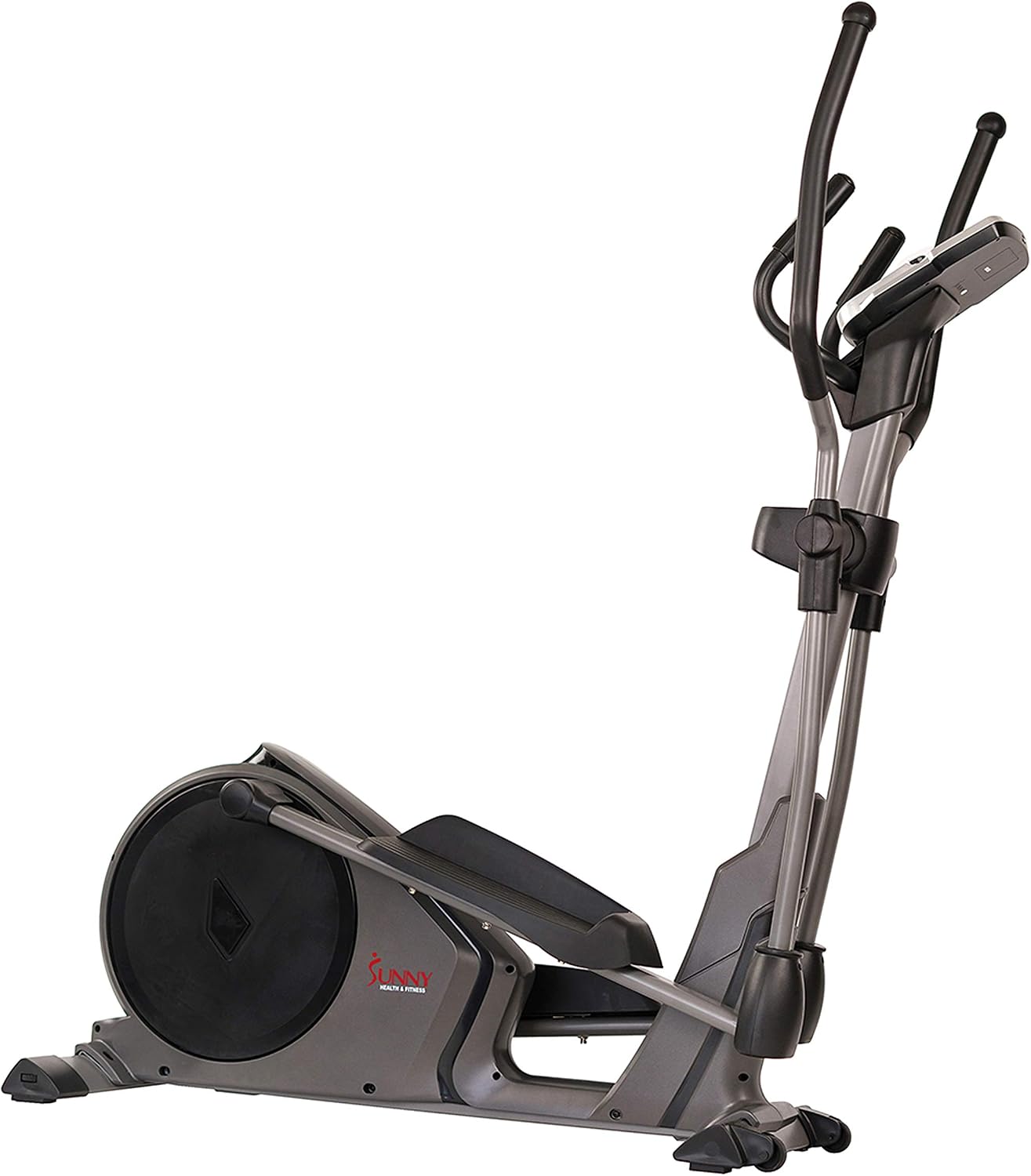 Sunny Health & Fitness Elliptical Machine with Extended Stride, Ultra Quiet 300 lbs Capacity Cross Training Cardio Fully Body Exercise for Home, Sunny Fit App Access, Optional 12' or 16' Stride Length