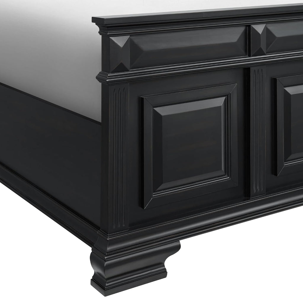 Picket House Furnishings Sumner King Panel 3PC Bedroom Set in Black