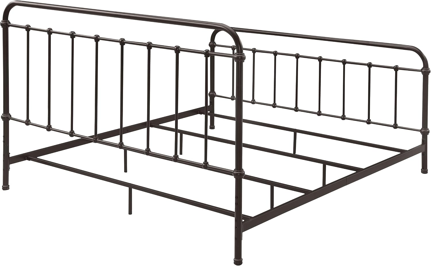 Coaster Home Furnishings Livingston Transitional Wood Eastern King Size Open Frame Bed Frame 52-inch Headboard Dark Bronze 300399KE