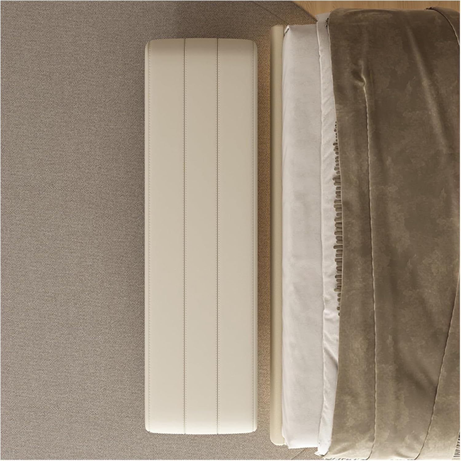 End of Bed Bench End of Bed Bench,Modern Entryway Bench Faux Leather Upholstered Dining Bench,Vanity Bench with Metal Legs,Tufted Bedroom Bench for Makeup Room, Living Room, Bathroom Entrance Bench(Br