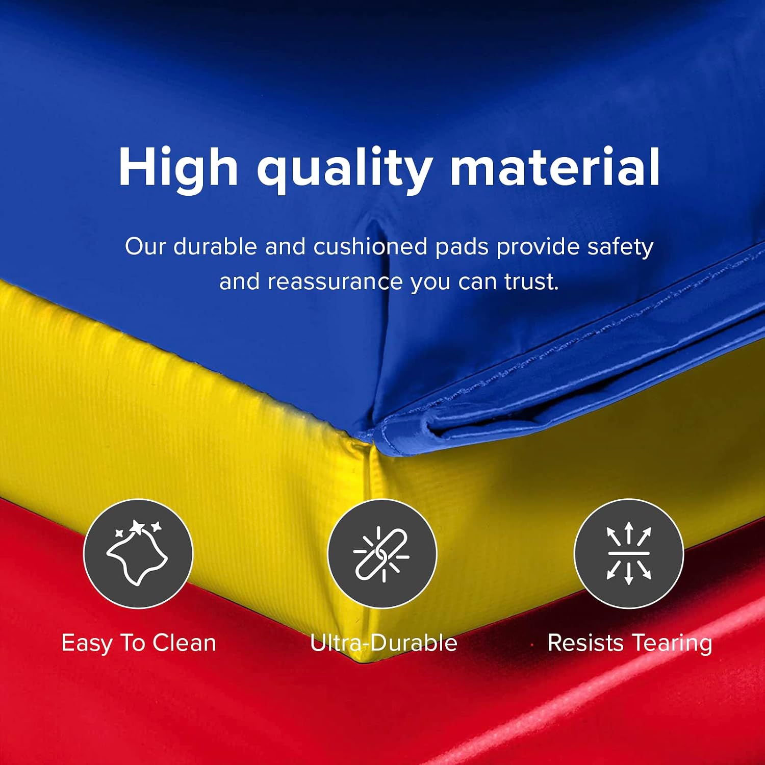 We Sell Mats - 4 ft x 8 ft x 2 in Premium Personal Fitness & Exercise Mat for Home Workout - Lightweight and Folds for Carrying – All Purpose Home Gym Mat – Thick Mat for Yoga, Pilates, Stretches