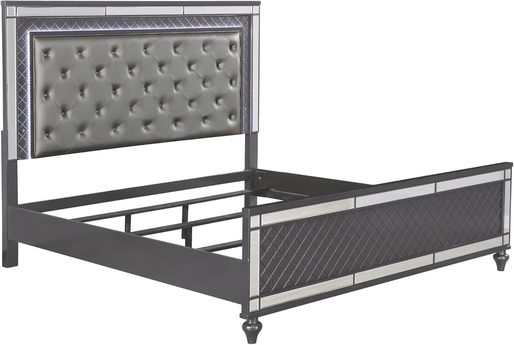 MASARA Refino 4-Piece Bedroom Set King Bed+(2) Nightstands
