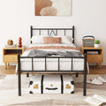 Twin XL Bed Frames 14 inch Metal Platform Mattress Foundation with Headboard Footboard, Heavy Duty Twin XL Bed Frame, No Box Spring Needed, Under Bed Storage, Easy Assembly