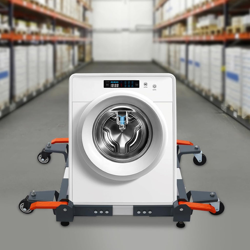 Universal Mobile Base, Heavy Duty Adjustable Mobile Base w/4 Wheels, 1500 Lbs Mobile Base for Shop Equipment Home Appliances Mechanical Devices, Grey
