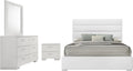 Coaster Home Furnishings Felicity 4-Piece California King Bedroom Set White High Gloss 203511KW-S4