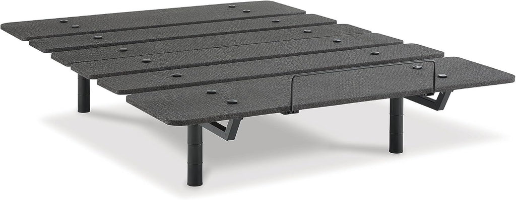 Signature Design by Ashley Cosmic Power Base Traditional Queen Adjustable Base with Head and Foot Incline, Wireless Remote and USB Ports, Black