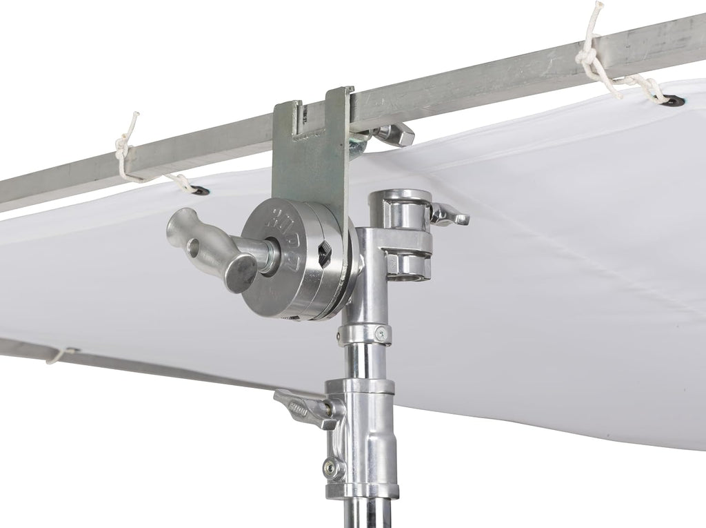Kupo Wide Base High Overhead Stand with Combination Head, 20.7' Max Height, Supports 88.2lbs, Wide Footprint with Leveling Legs, Steel Construction (KS600812)
