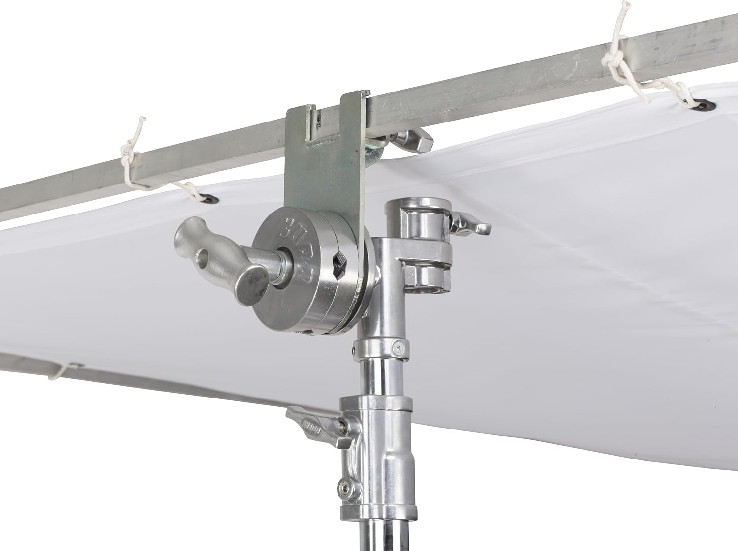 Kupo Wide Base High Overhead Stand with Combination Head, 20.7' Max Height, Supports 88.2lbs, Wide Footprint with Leveling Legs, Steel Construction (KS600812)