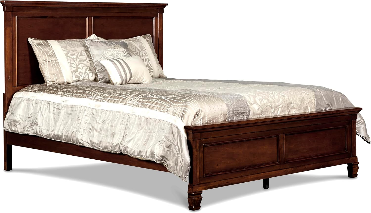New Classic Furniture Tamarack Wood Full Bed, Brown Cherry