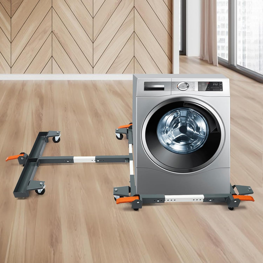 Adjustable Mobile Base, Mobile Tool Base Capacity of 600 lb Gray (3' Casters + 4 Positioning with Extension) for Small Mechanical Equipment as Well as Home Appliances