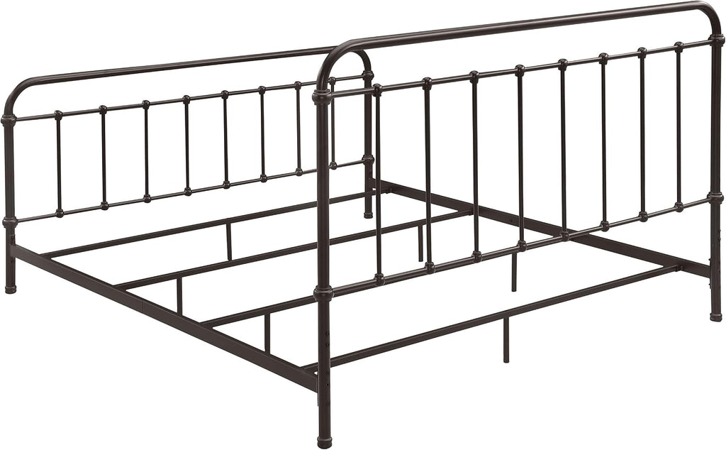 Coaster Home Furnishings Livingston Transitional Wood Eastern King Size Open Frame Bed Frame 52-inch Headboard Dark Bronze 300399KE