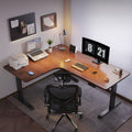Office Desk Corner L-Shaped Smart Electric Lift Table for Gamers, Office Workbench Computer Desk(120cm)