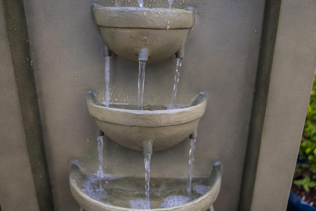 Kenroy Home 51021MS Cathedral Indoor/Outdoor Floor Fountain with Green Finish, Traditional Style, 44' Height, 20' Width, 12' Depth