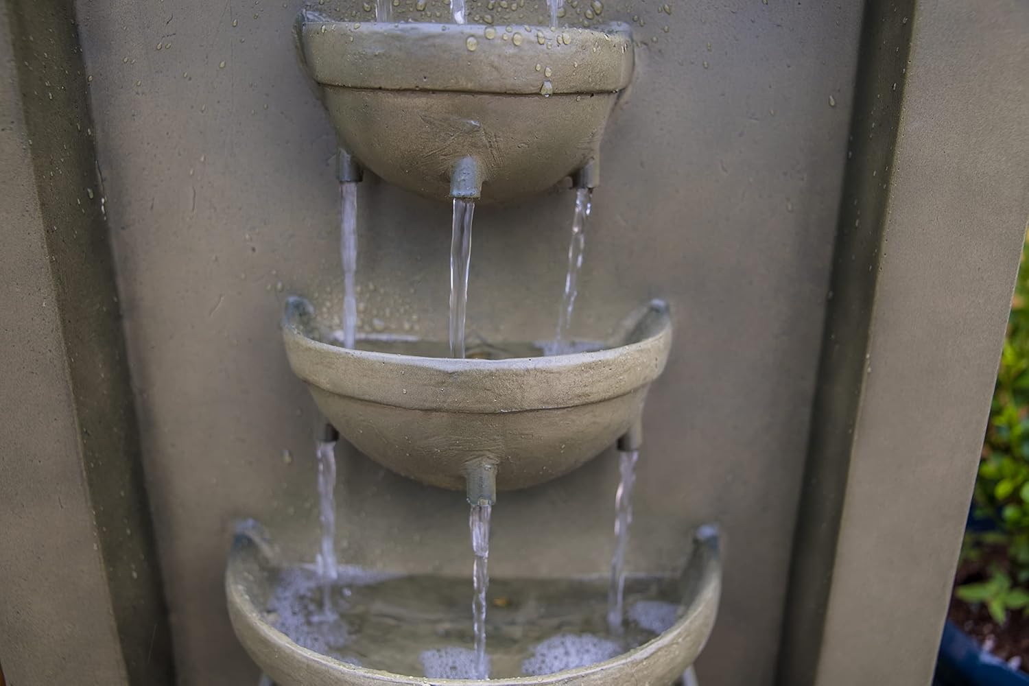 Kenroy Home 51021MS Cathedral Indoor/Outdoor Floor Fountain with Green Finish, Traditional Style, 44' Height, 20' Width, 12' Depth