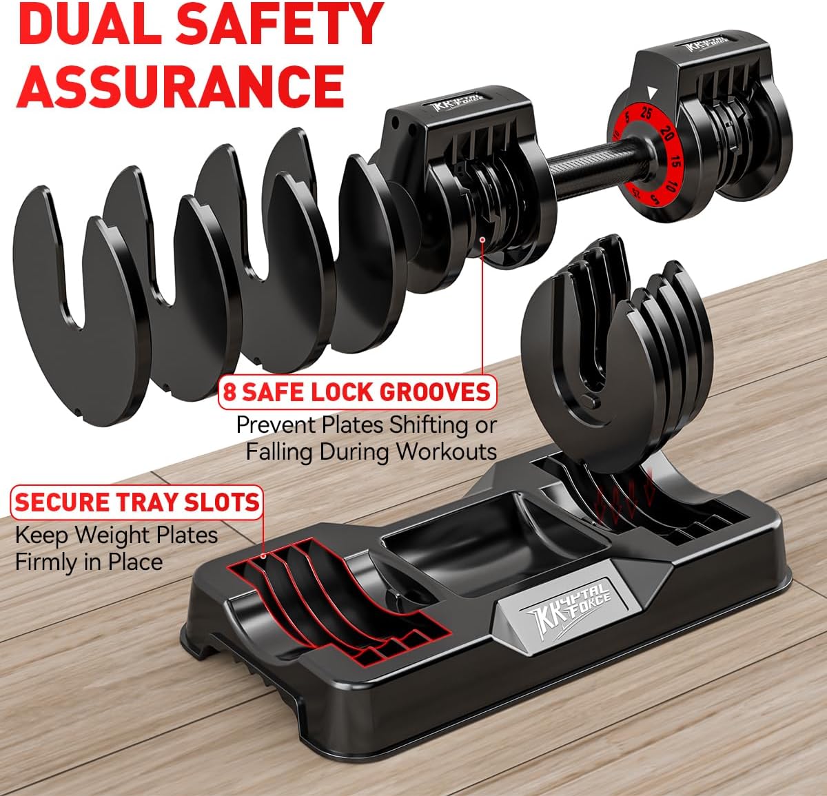 Adjustable Dumbbell Set of 2, 110lbs/50lbs Free Weights Dumbbell Set, 5-in-1/10-in-1 Quick-Lock Hand Weights, 25lbs/55lbs Pair with Anti-Slip Texture Handle, Weight Set For Home Gym Suit both Men and Women